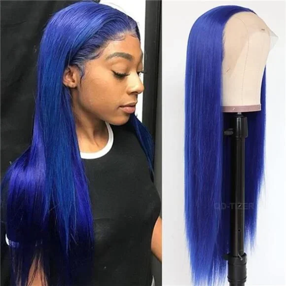 Streaks Heat Resistant Fiber Hair Synthetic Lace Front Wigs  display picture 2